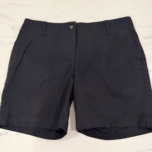 Talbots Women's Relaxed Chino Shorts Size 8, Navy Blue, Spring, Shorts, Preppy